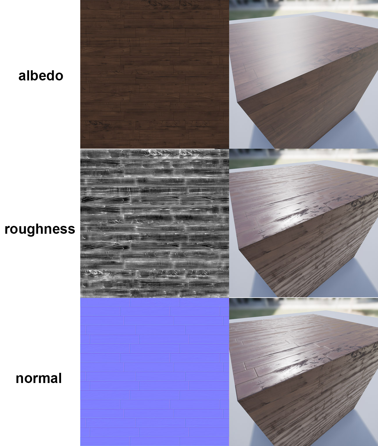 wood floor material example