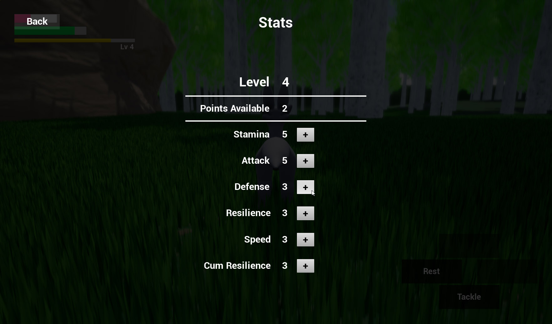 stats menu screenshot